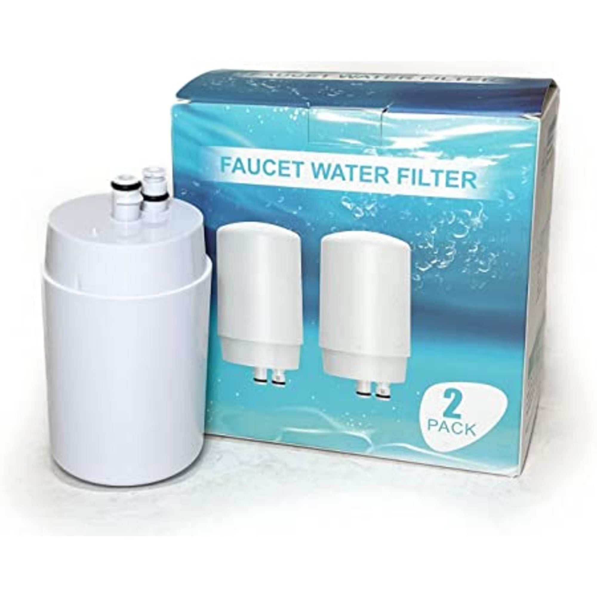 Nispira Water Filter for Brita Basic Complete Faucet Filtration Systems 36311, 36312, FR-200, FF-100, 100 Gallon