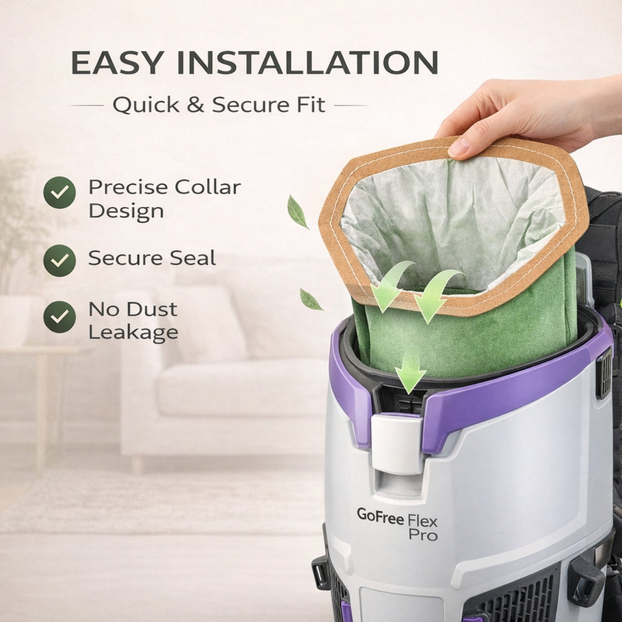 Nispira 107314 6 Qt Backpack Vacuum Bags Compatible with ProTeam 36 Nispira 107314 6 Qt Backpack Vacuum Bags Compatible with ProTeam 36