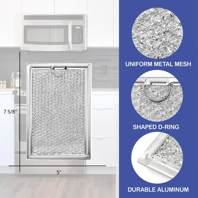 Nispira  Air Grease Filters Replace GE microwave range hood WB06X10309