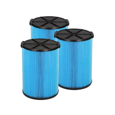 Nispira VF5000 3-Layer High-efficiency Replacement Filter Compatible with Ridgid Wet/Dry Vacs Vacuum 72952 5-20 Gallons WD1450 WD0970 WD1270 WD09700 WD06700 WD1680 WD1851 RV2400A
