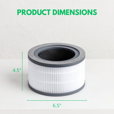 Nispira 3-In-1 True HEPA Carbon Filter for Vista 200 Levoit Air Purifier Vista-RF