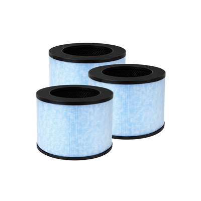 3-in-1 F100 True HEPA Activated Carbon Filter Replacement for Instant AP100 Air Purifier
