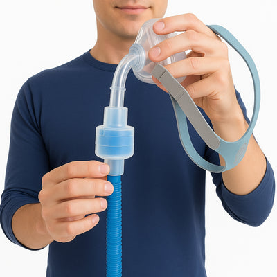 Nispira HME Heat Moisture Exchange Filter In-Line Humidification Solution Unit for CPAP biPAP Machine & Mask, Z1, Z2, Dreamstation