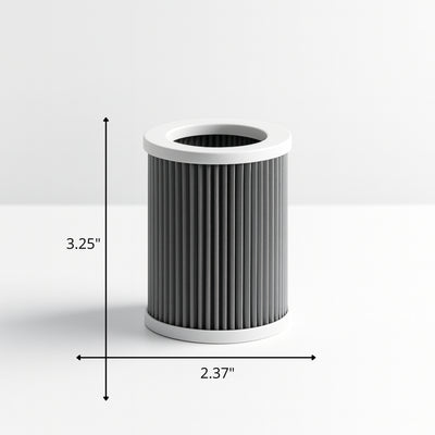 Nispira 3-In-1 True HEPA Activated Carbon Filters for Purezone Portable Mini Air Purifier (PEPERSAP)