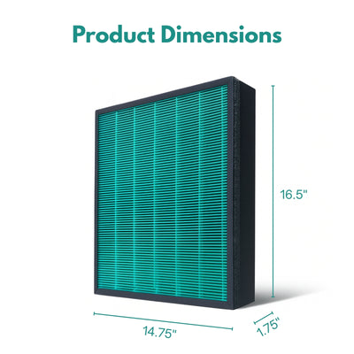 Nispira Max 2 Green True HEPA Activated Carbon Filter for Airmega 250/250S Air Purifier AP-1720-FP