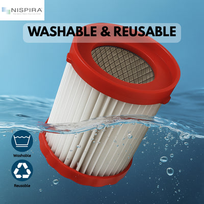 Nispira VF320H HEPA Vacuum Filter for BOSCH 18V 2.6-Gallon Wet/Dry Vacuum Cleaner GAS18V-3/GAS18V-10L
