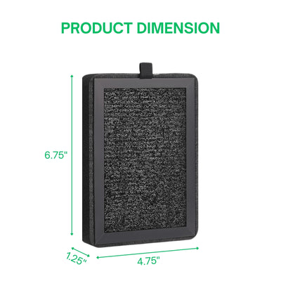 Nispira True HEPA Filter Compatible with Levoit Air Purifier LV-H128-RF, LV-H128