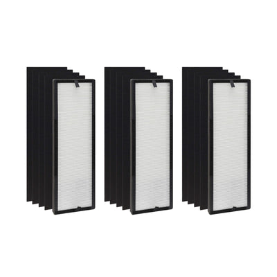 Nispira True HEPA Filter + Activated Carbon Pre Filter for Eureka NEA120 Air Purifier Toshiba Smart WIFI NEA-F1 NEA-C1