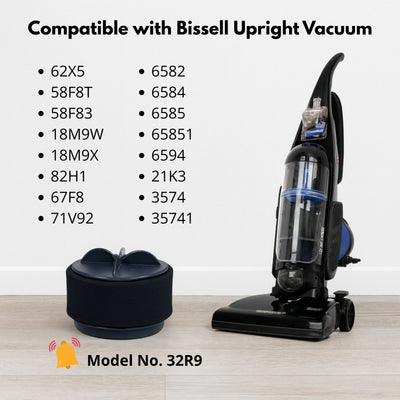 Nispira 2031183 2031085ES 203108532065 32R9 Inner Outer Filter Replacement Compatible with Bissell Style 9, 10, 12 PowerForce Bagless Upright Vacuum