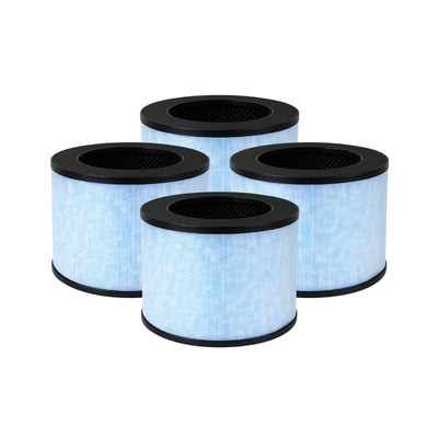 3-in-1 F100 True HEPA Activated Carbon Filter Replacement for Instant AP100 Air Purifier
