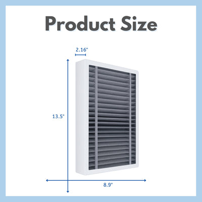 Nispira True HEPA Filter Compatible with Filtrete F2 Odor Air Purifier FAP-C02-F2, FAP-T03-F2