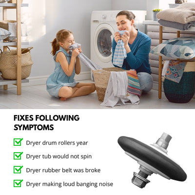 Nispira Dryer Drum Roller Assembly for LG Kenmore 4581EL2002C