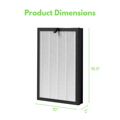 Nispira 3-In-1 True HEPA Filter for Himox Air Purifier H05