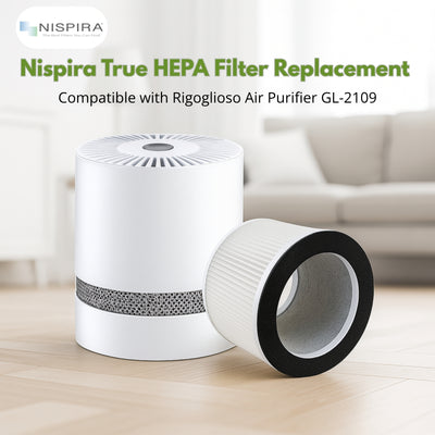 Nispira True True HEPA Filter for Rigoglioso Air Purifier GL-2109 or GL2109