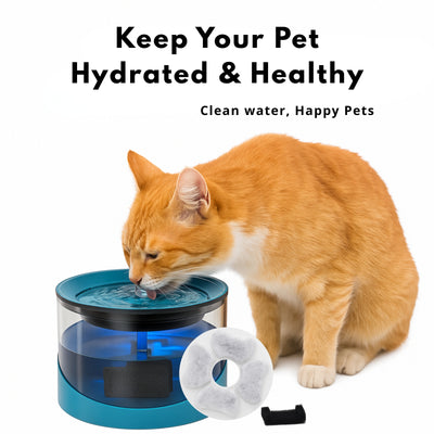 Nispira Cat Water Fountain Replacement Filters with Activated Carbon, Compatible with DEEIPET 74oz/135oz Models
