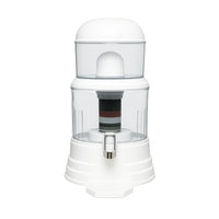 Nispira 12L (3 Gallon) Mineral Water Purifier Tower System – Countertop Gravity Water Filter for Home & Office