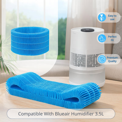 Nispira H35i Wick Filter Replacement Compatible with Blueair Premium Smart Humidifier 3.5L