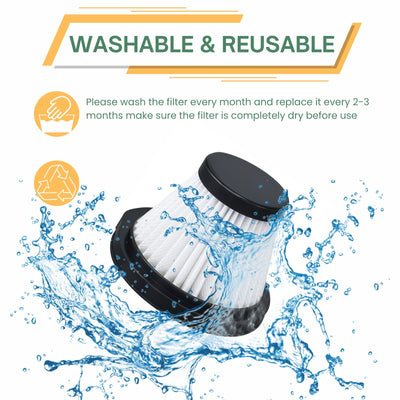 Nispira HEPA Filter Replacement Compatible with Xiaomi Deerma DX115 DX115S DX115C Handheld Portable Vacuum Cleaner