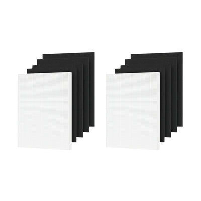 Nispira HEPA + Carbon Air Purifier Filter Set for Fellowes 290, 300, DX95, HF-300, AP-300PH