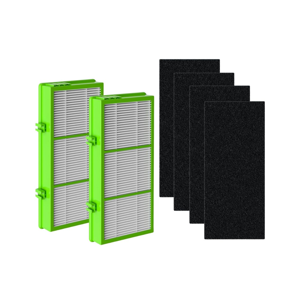 Nispira AER1 HAPF300AHD Allergen Remover Filters for Holmes Air Purifier HAPF300AH-U4 HAPF30AT HAP242-NUC, HEPA + 4 Carbon Booster Set