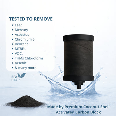 Nispira 2387 Water Filter Replacement Compatible with Alexapure Pro Gravity-Fed Water Filtration System, 5,000-Gallon Capacity