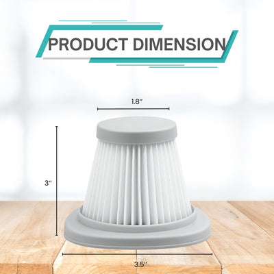 Nispira HEPA Filter Replacement Compatible with Xiaomi Deerma DX118C DX128C Handheld Portable Vacuum Cleaner