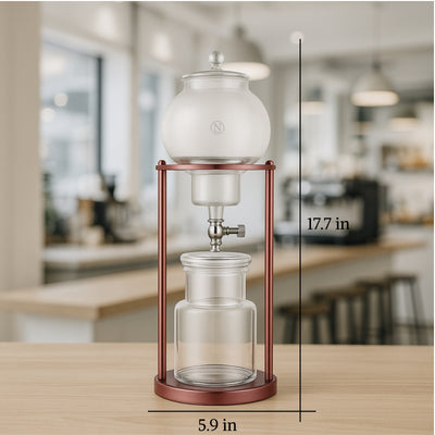 Nispira Modern Ice Cold Brew Dripping Coffee Maker Tower,  600 ml (BD-6)