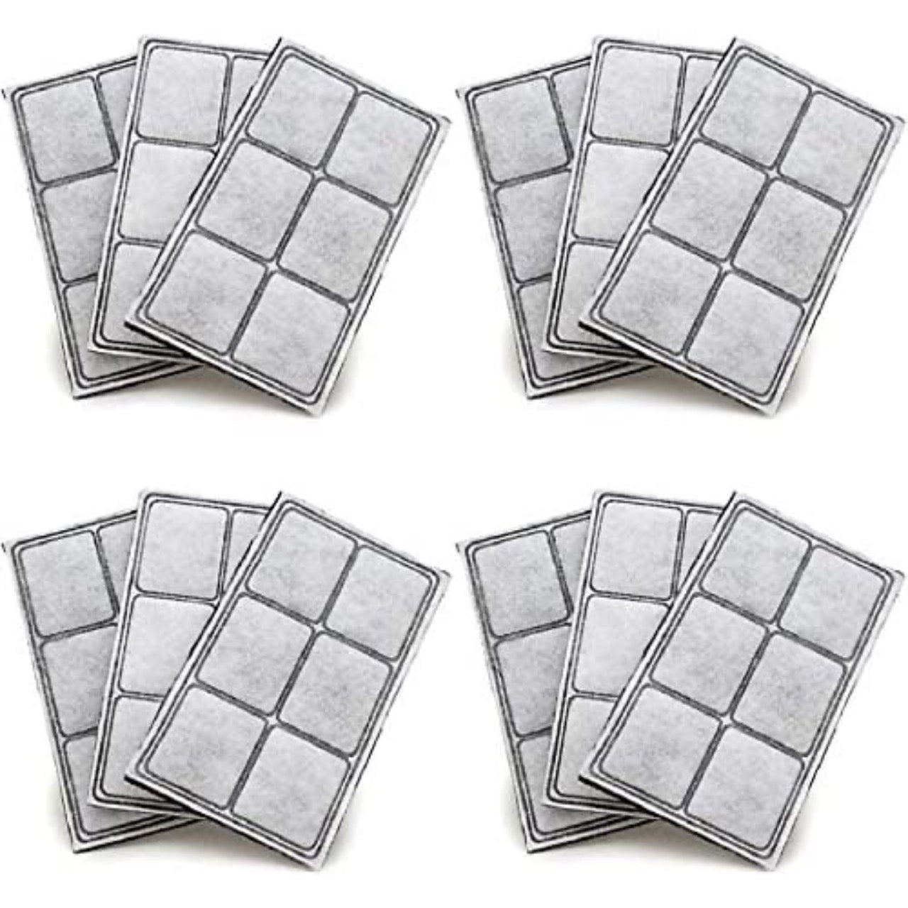 Nispira Platinum Charcoal Water Filter for 6 Chambers for Drinkwell Pet Water Fountain