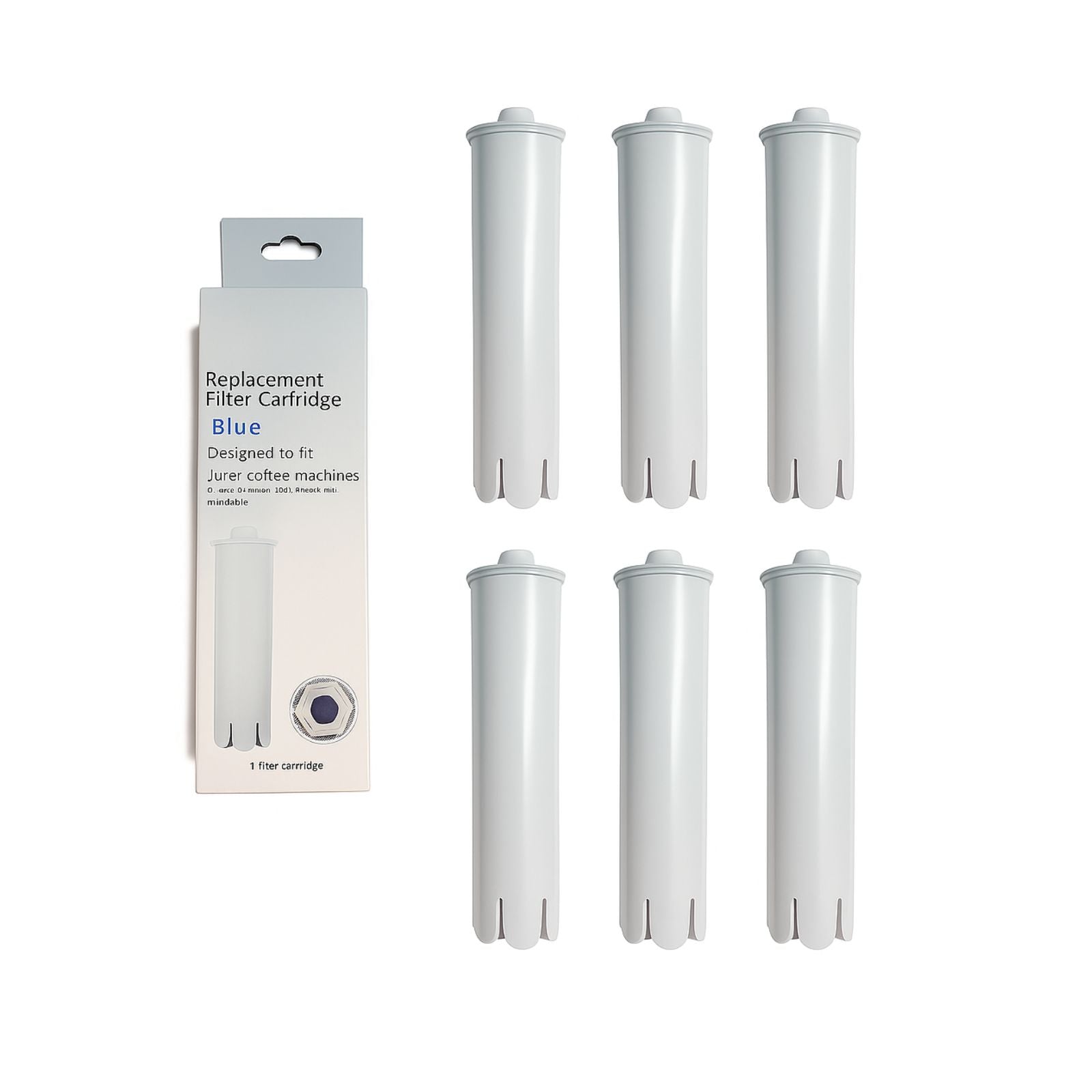 Nispira 6 Activated Charcoal Water Filters For Jura Coffee Maker 71445 Clearyl Blue