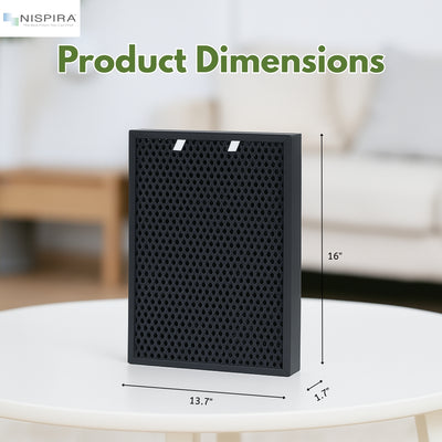 Nispira Activated Carbon Filter For Air400 Bissell Air Purifier 2520