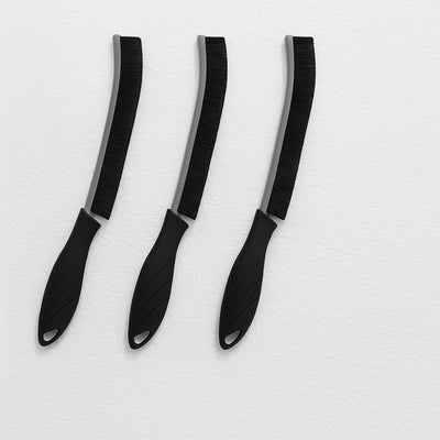 Nispira Crevice Cleaning Brush, Hard Bristle Scrub Brush for Gaps, Bathroom Cleaning Tool for Windows, Faucets, and Corners, 3 Packs