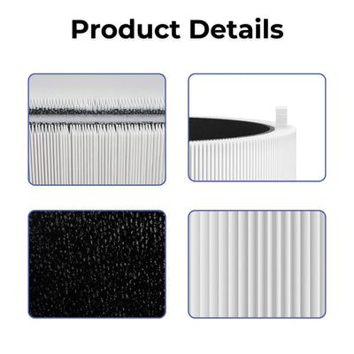 Nispira Mini Max Replacement Filter For Blue air Blue Pure Mini Max Air Purifier 3-in-1 Activated Carbon Filters