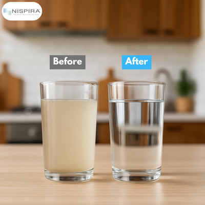 Nispira Water Filter Replacement Compatible with Nakii Aquaphor Water Pitcher Dispenser Removes Chlorine, Lead, Odor, Color Reduce Water Hardness