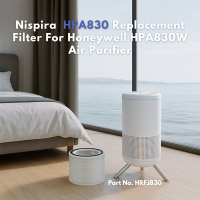 Nispira HPA830 Replacement Filter Compatible with Honeywell HPA830W Air Purifier Part HRFJ830