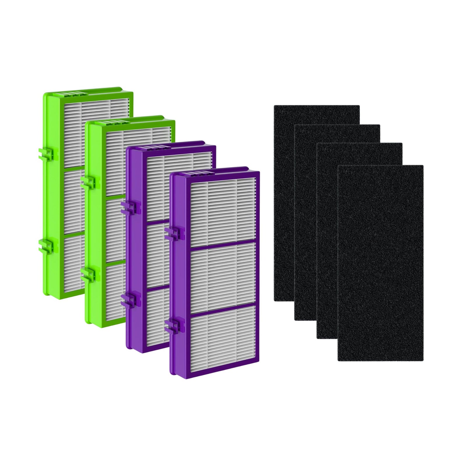 Nispira AER1 (2) HAPF300AP Performance Plus + (2) HAPF300AHD Allergan for Holmes Air Purifier HAP242-NUC HAPF30AT HAPF300AP-UR4 HAPF300AHD-UR4, 4 HEPA 4 Carbon Pre Filter.