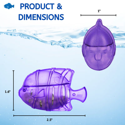 Nispira Fish Universal Demineralization Cleaners for Humidifiers Ultrasonic Evaporative Dehumidifiers Removes White Dust Odor Hard Water. Compatible with Protec Guardian Aquastick