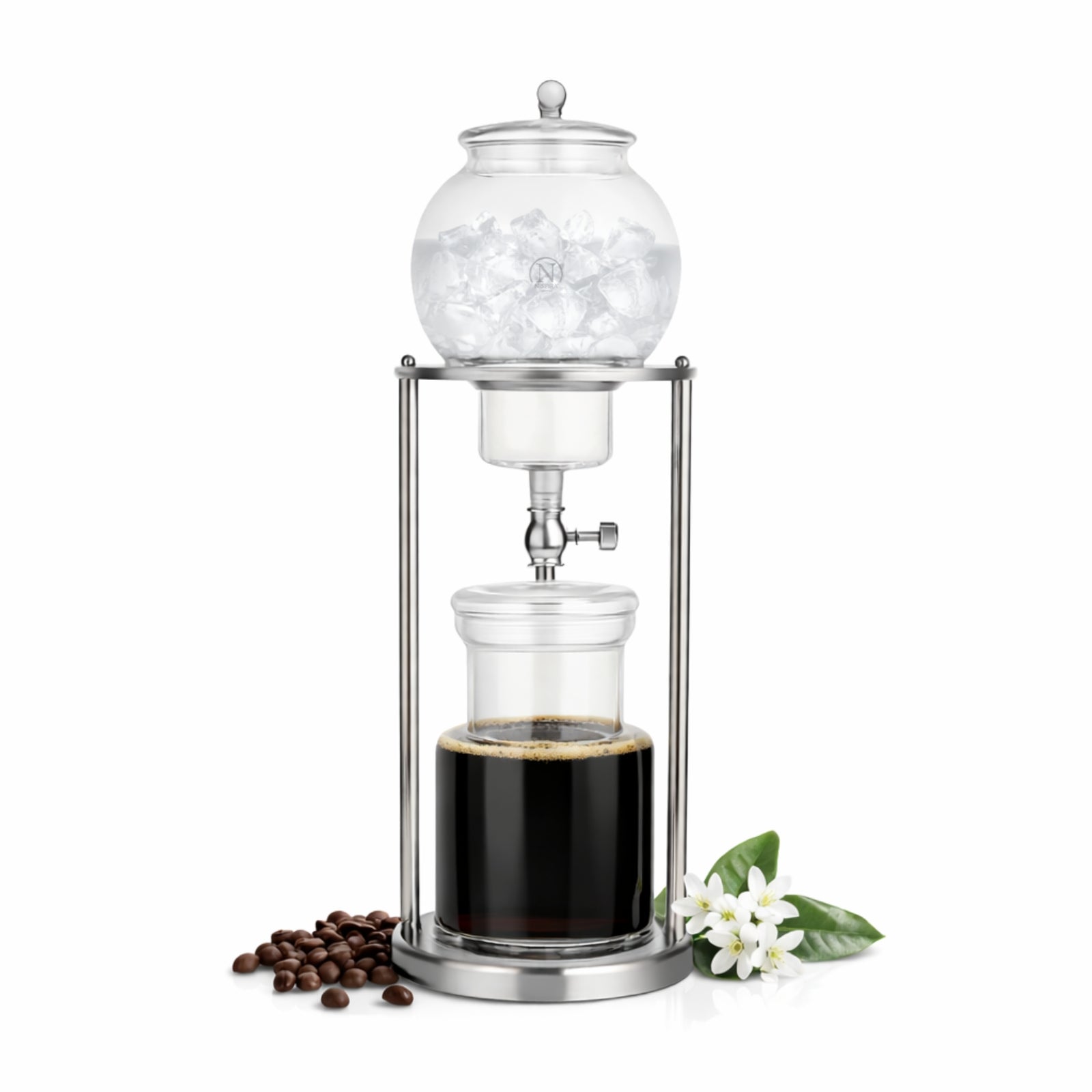 SILBERTHAL Coffee maker glass 1.3 l - Cold Brew Coffee Maker with SILBERTHAL Coffee maker glass 1.3 l - Cold Brew Coffee Maker with