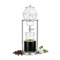 Nispira Luxury Ice Cold Brew Coffee Dripper – 1000 mL Stainless Steel & Borosilicate Glass Brewer