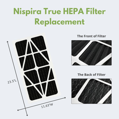 Nispira 5-Micron MERV 11 Activated Carbon Outer Replacement Filter for WEN 1044 CFM 1270 Air Filtration System (Model 1044 AF9235C)