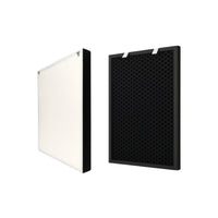 Nispira True HEPA Filter + Activated Carbon Pre Filter Compatible with Bissell Air220 Air320 Air Purifier 2609a 2768a Part 2677, 1 set