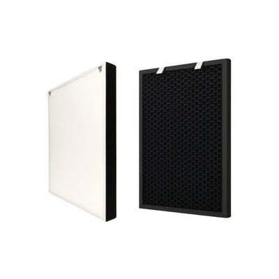 Nispira True HEPA Filter + Activated Carbon Pre Filter Compatible with Bissell Air220 Air320 Air Purifier 2609a 2768a Part 2677, 1 set