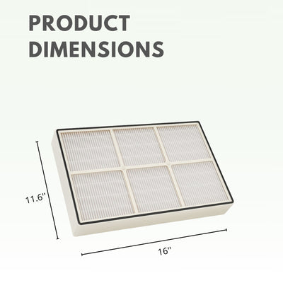 Nispira True HEPA Filter + Pre-Carbon Filters for Whirlpool Whispure Air Purifier AP150, AP250, AP25030K, APR25530L, APR25130L, 1183051K