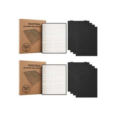 Nispira HEPA Filter Compatible with Whirlpool Whispure Air Purifier 510 AP510, AP530, AP450, WP500, WP1000 1183054K