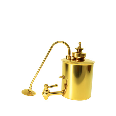 Nispira Vintage Belgium Belgian Royal Balance Syphon Siphon Coffee Maker, Gold with Peacock Blue Base