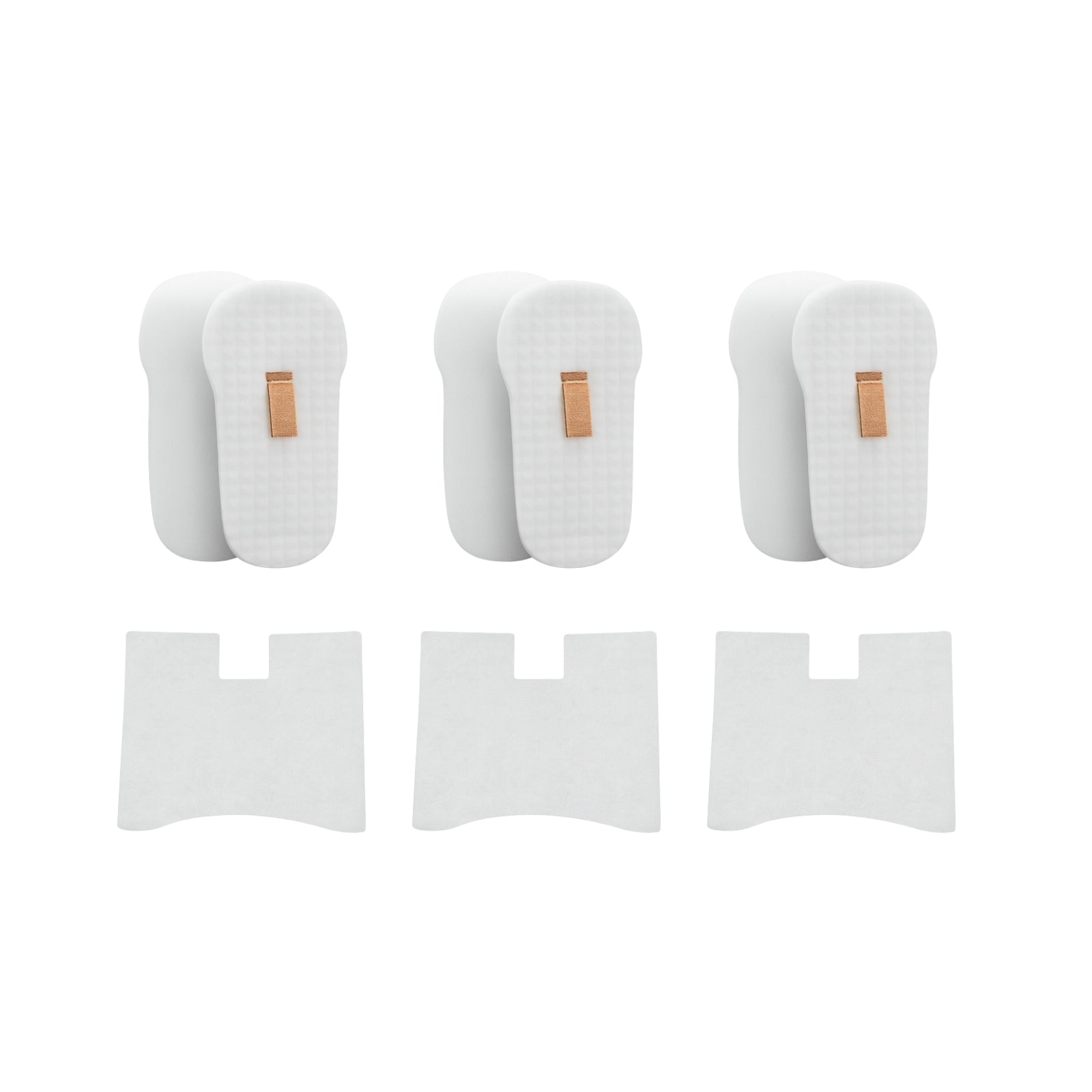 Nispira HZ602 Vacuum Foam Filter Set Compatible with Shark HZ2000, HZ2002 HZ702, HS152AMZ, HZ602, HZ251, HH202, HH205, HZ2003C, UV580, QS2000QBK, QS2000QBL, QS2000QCP, QS2000QGN, QS2000QRD, XFFKHZ2000