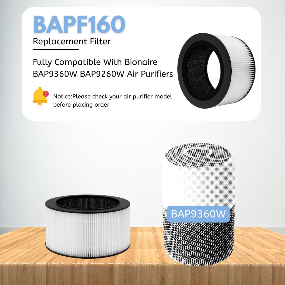 Bionaire air purifier filter replacement schedule