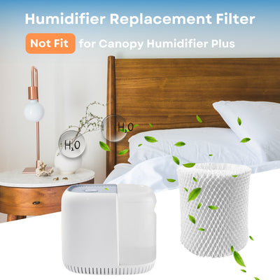 Nispira Bedside Wick Humidifier Filter Replacement for Canopy Bedside Humidifier, Long-Last Wood Pulp