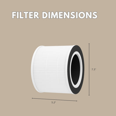 Nispira 4-In-1 True HEPA Filter for Tredy Air Purifier TD-1500
