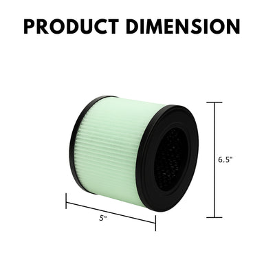 Nispira 3-In-1 HEPA Air Filter for Partu Air Purifier Filter BS-08