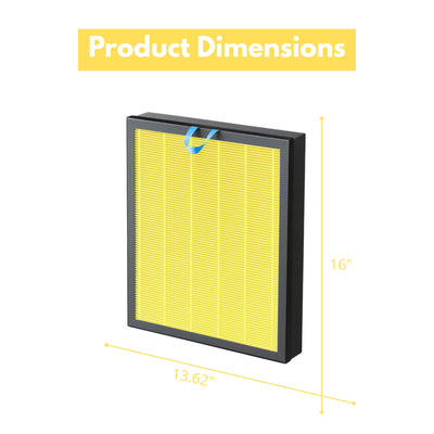 Nispira 2-In-1 True HEPA Filter Replacement Compatible with Levoit Air Purifier Vital 200S-RF-PA LRF-V201-YUS